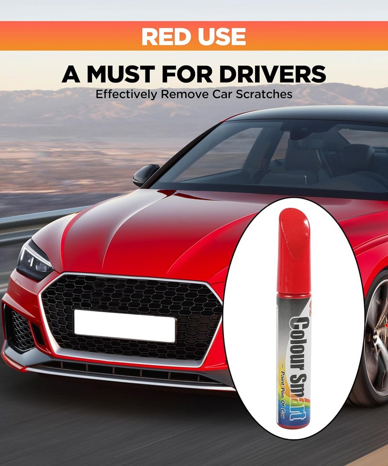AOCISKA Car Scratch Remover,Car Paint Scratch Repair,Car Scratch Remover Pen,Car Accessories Car Pro Mending Car Remover Scratch Repair Paint Pen,Touch Up Paint for Cars Paint Scratch Repair (Red) - Image 5
